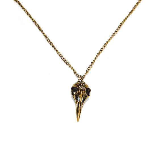 RAIN: BRASS RAVEN NECKLACE