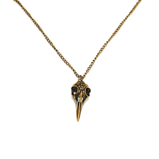 RAIN: BRASS RAVEN NECKLACE