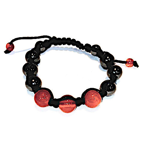 RAIN: MACRAME BRACELET CARNELIAN