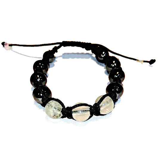 RAIN: MACRAME BRACELET QUARTZ