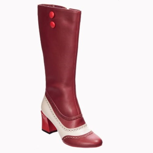 Banned: Say My Name Tall Boot In Burgundy