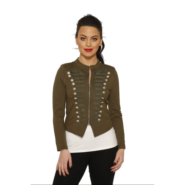 Hearts & Roses: Olive Military Jacket