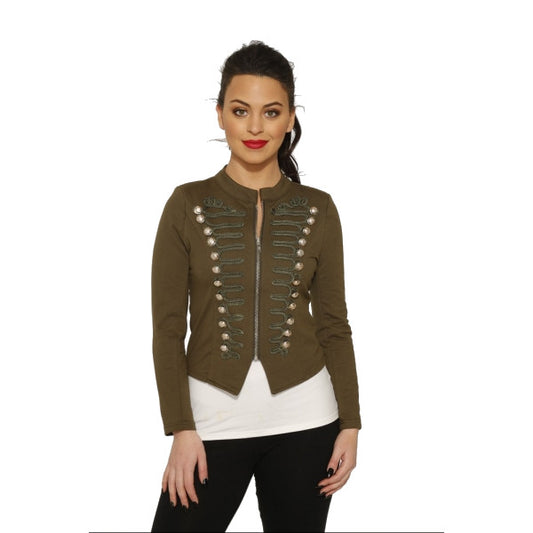Hearts & Roses: Olive Military Jacket