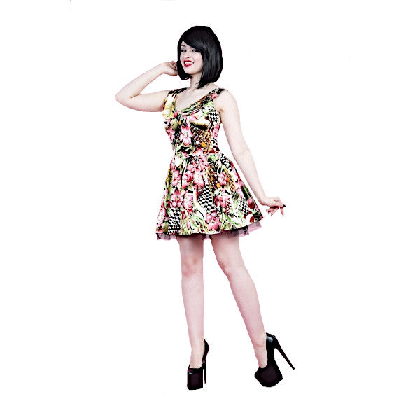 Hearts & Roses: Pink Lily Minidress