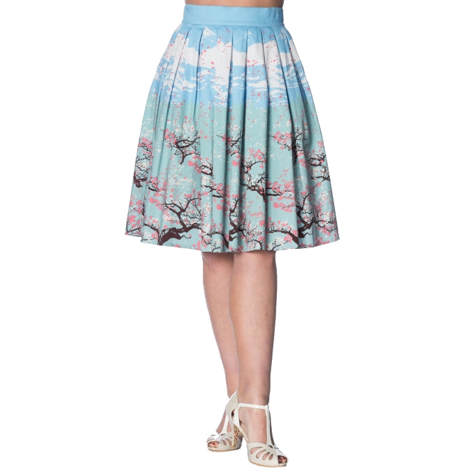 Banned: Oriental Blossom Skirt