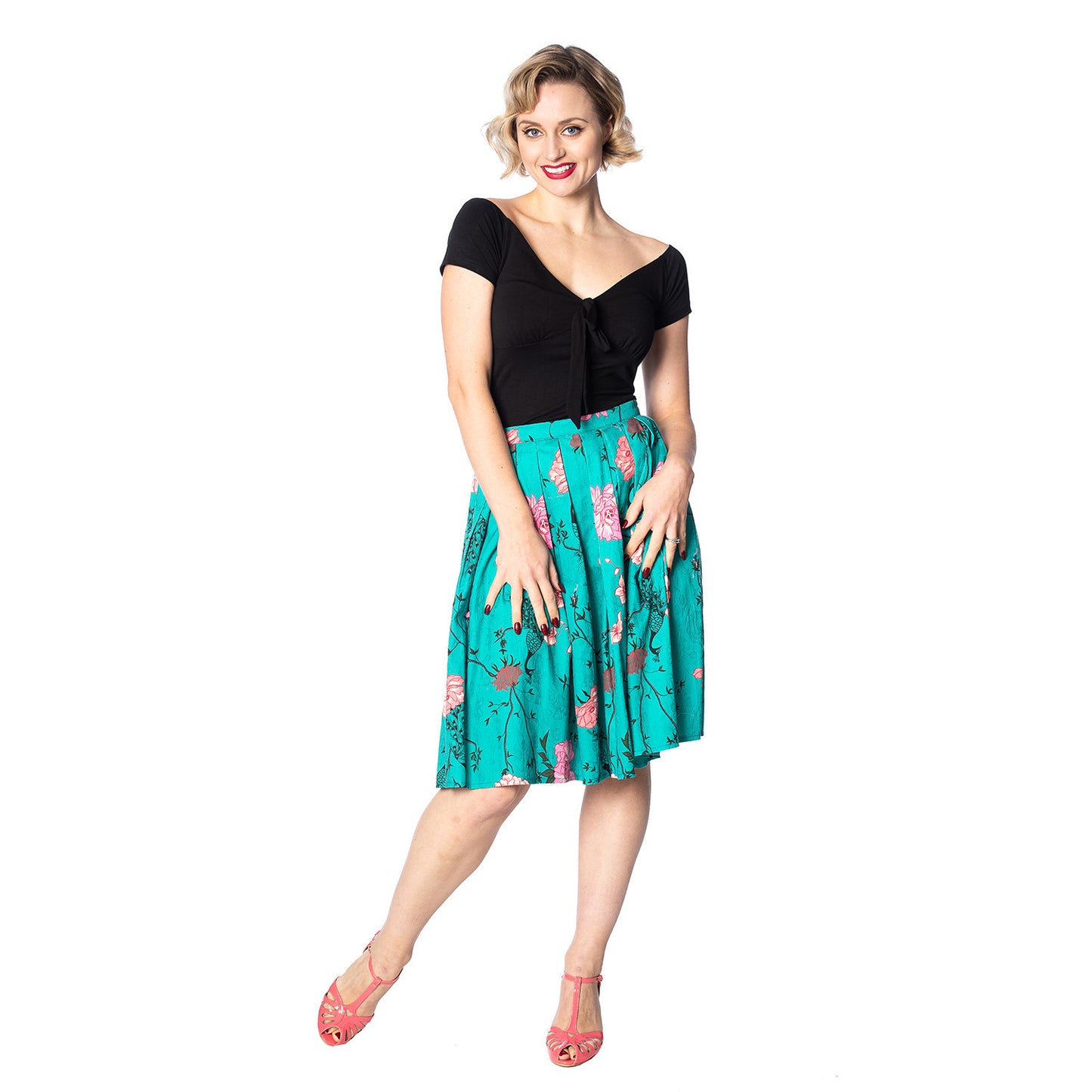 Banned: Peacock Baroque Skirt