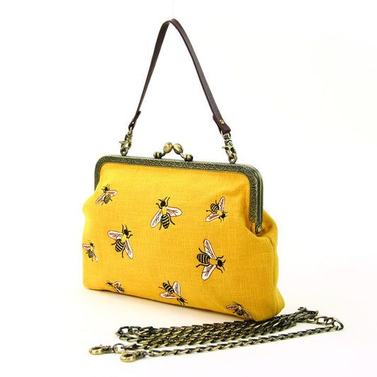 Comeco Inc: Bees Kisslock Bag