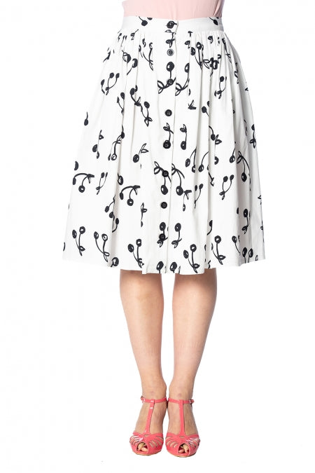 Banned: Black Cherry Skirt