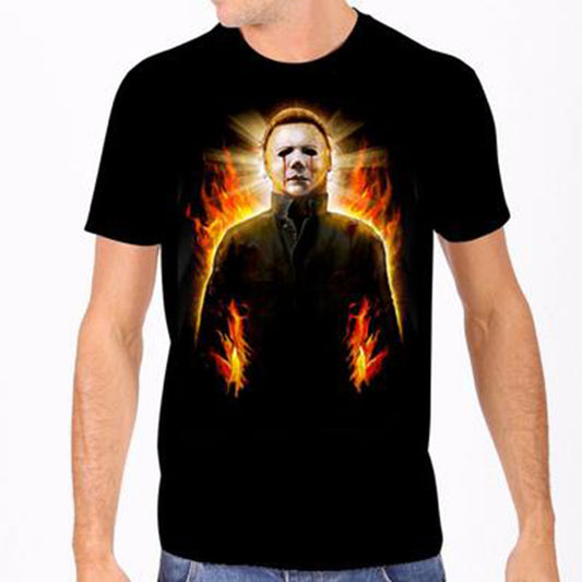 Rock Rebel: Michael Myers Fire Men's Tee