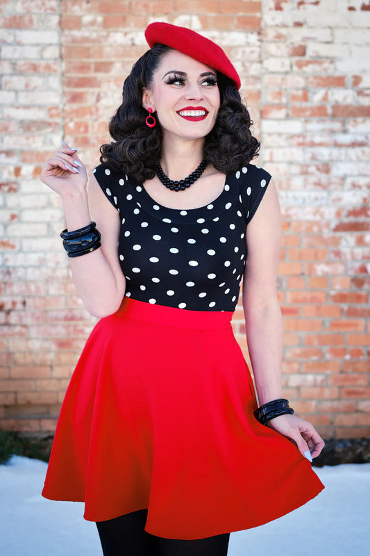 Retrolicious: Red Skater Skirt