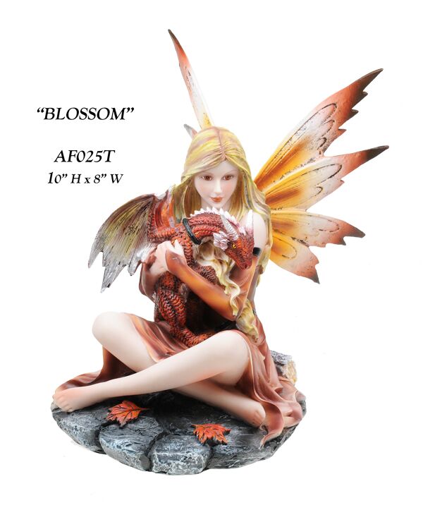 Zemeno: "Blossom" Woodland Fairy and Baby Dragon