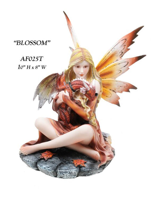 Zemeno: "Blossom" Woodland Fairy and Baby Dragon