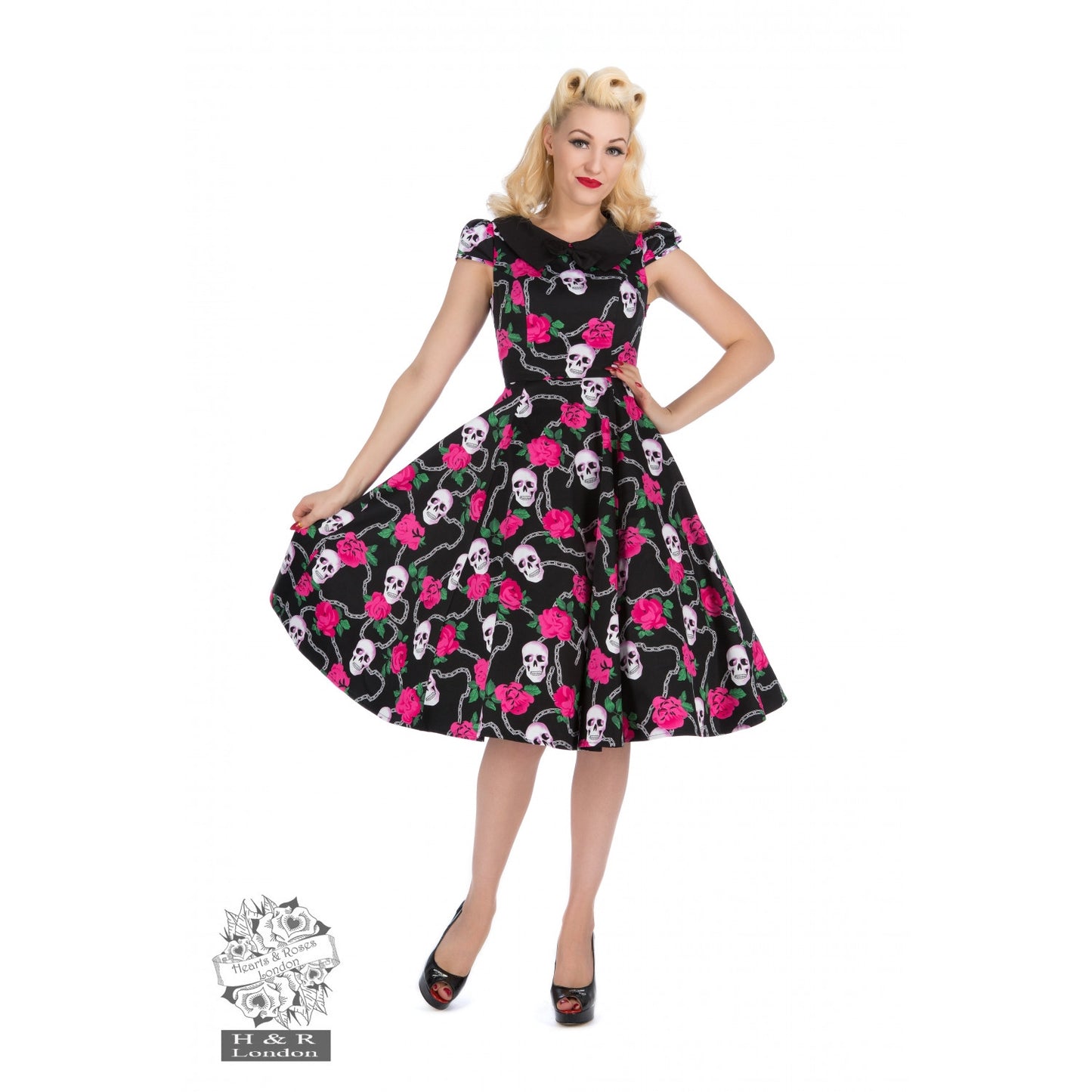 H&R: Smiling Skulls Dress