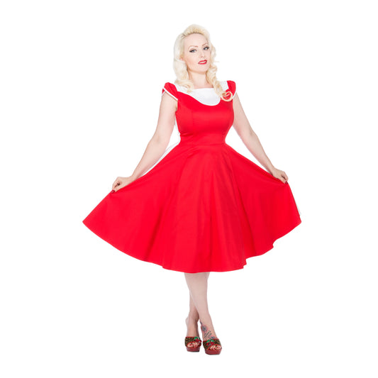H&R: Red And White Cardinal Dress