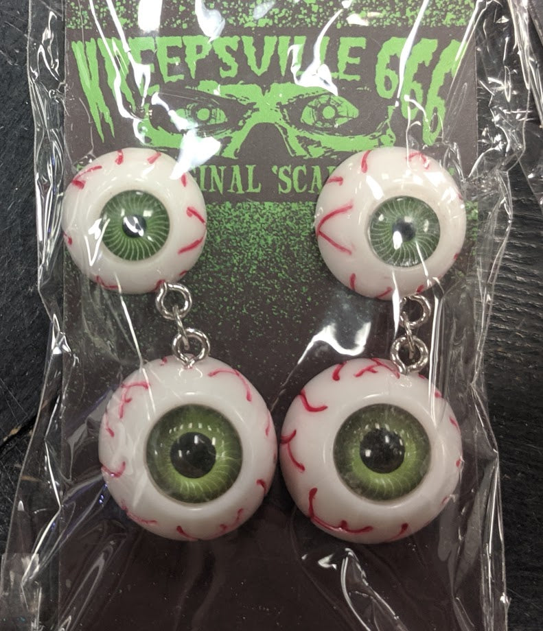 KREEPSVILLE: GREEN EYES EARRINGS