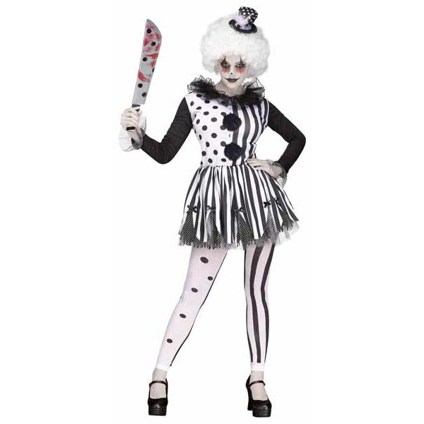 SKS: Women's Killer Clown Costume Size 10-14