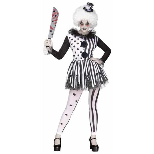 SKS: Women's Killer Clown Costume Size 10-14