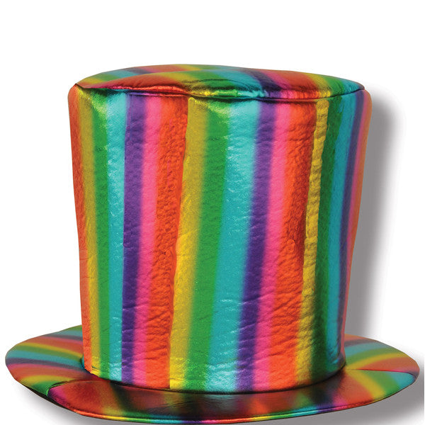 SKS: FABRIC RAINBOW TOP HAT
