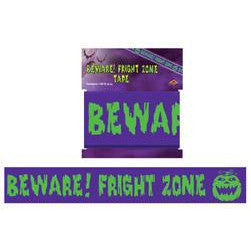 SKS: "BEWARE FRIGHT ZONE" PARTY TAPE 20FT