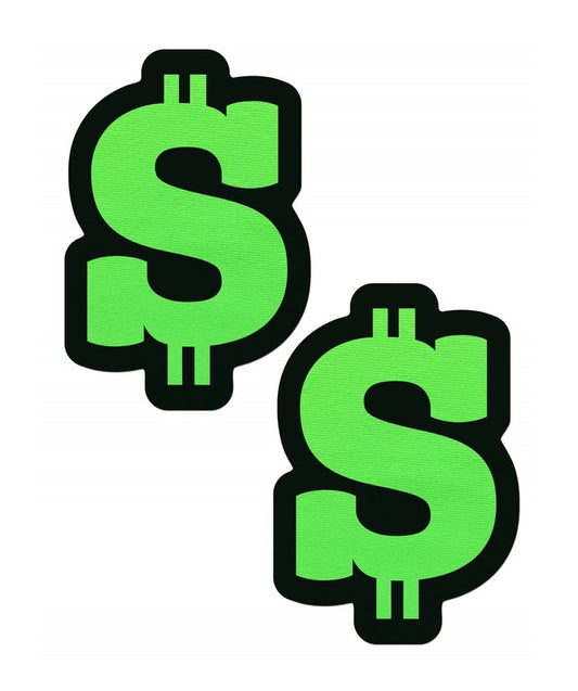 Pastease: Neon Green Dollar Signs
