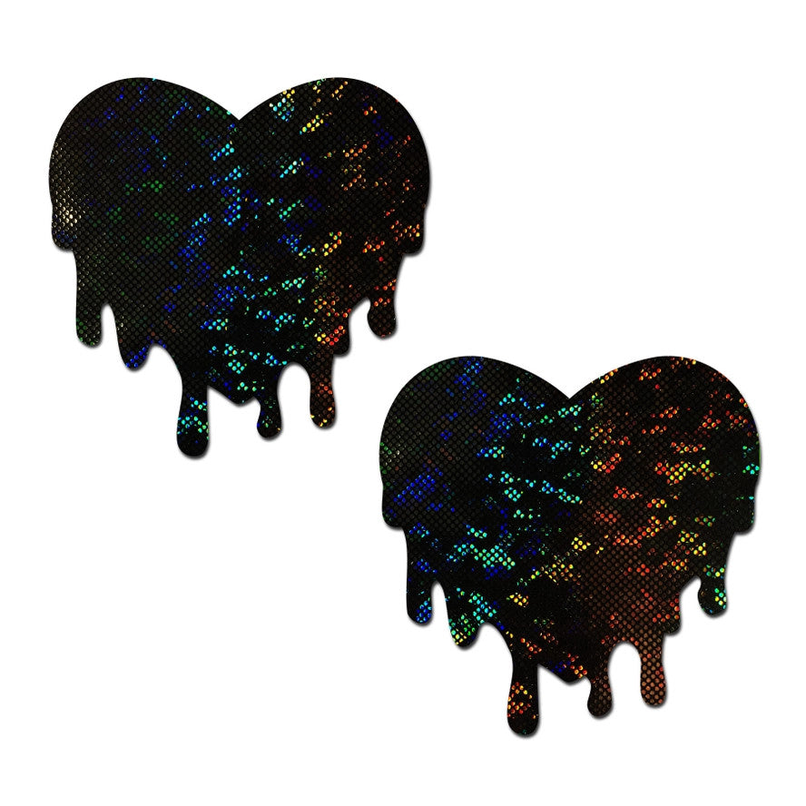 Pastease: Black Shattered Glass Melty Hearts