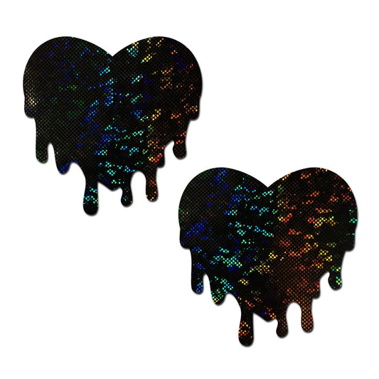 Pastease: Black Shattered Glass Melty Hearts