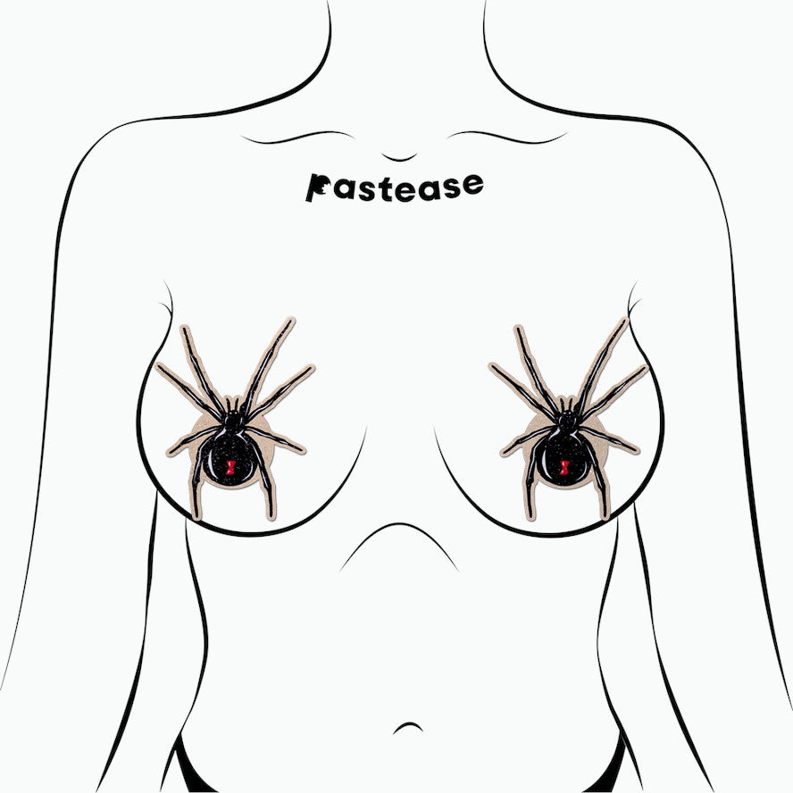 Pastease: Sparkling Velvet Black Widows