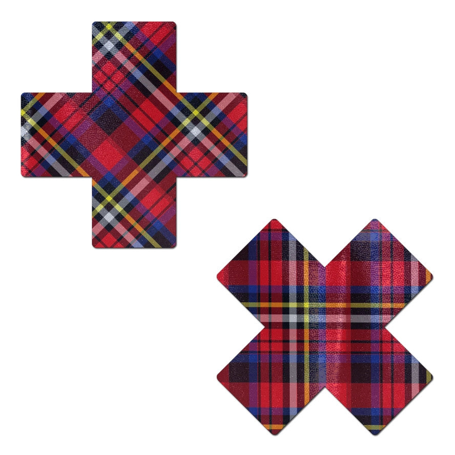 Pastease: Red Plaid Punk X's