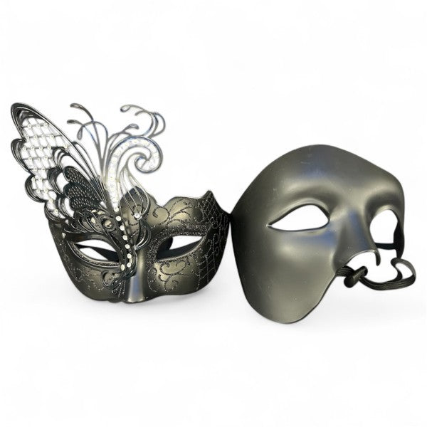 Rain: His & Hers Masquerade Mask Set
