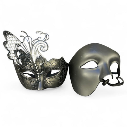 Rain: His & Hers Masquerade Mask Set