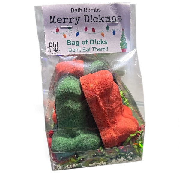 Pretty Wicked: Merry Dickmas Bag Of Dicks Bath Bombs