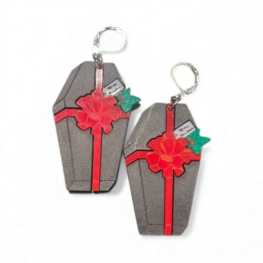 Taco: Coffin Present Earrings