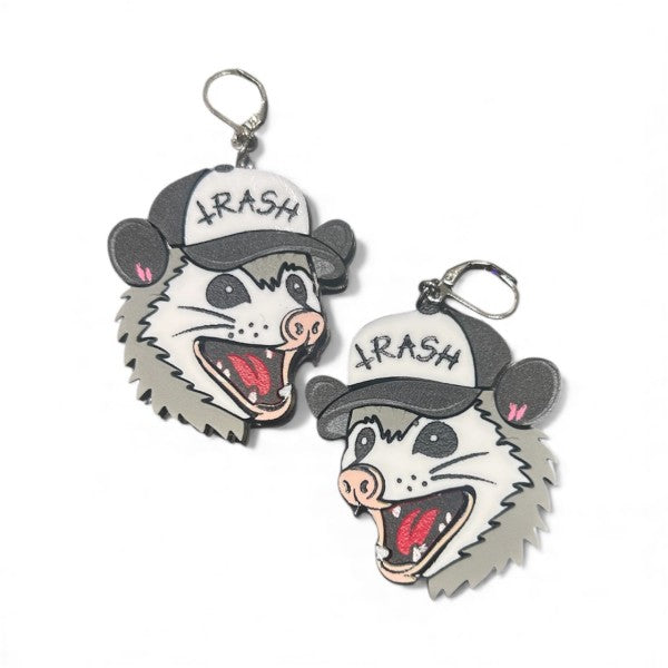 Taco: Possum Trash Buddy Earrings