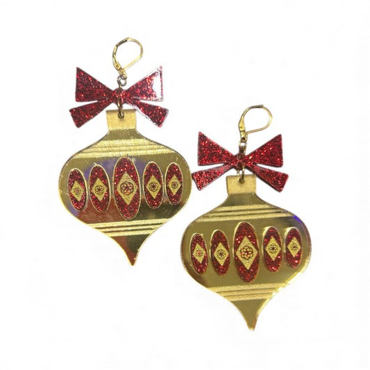 Taco: Christmas Bulb Earrings