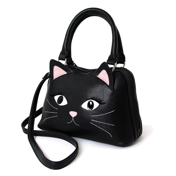 Comeco Inc: Cat Face Satchel Bag