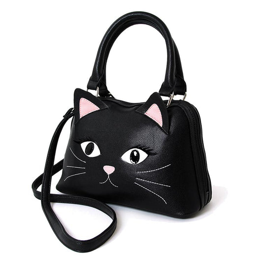 Comeco Inc: Cat Face Satchel Bag