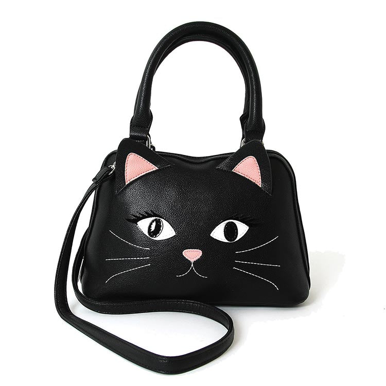 Comeco Inc: Cat Face Satchel Bag
