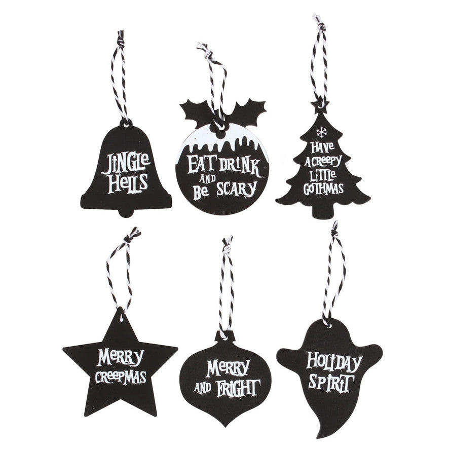 Something Different: Creepy Gothic Christmas Hanging Signs