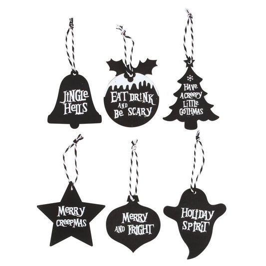 Something Different: Creepy Gothic Christmas Hanging Signs