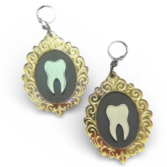 Taco: Tooth Portrait Earrings