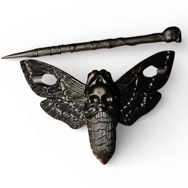 Taco: Large Death Moth Hair Pin