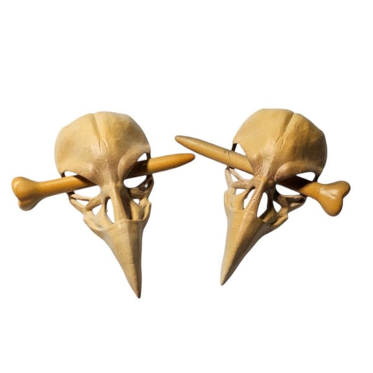 Taco: 2-pack Mini Raven Skull Hair Pins