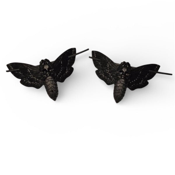 Taco: Mini Death Moth Hair Pins Black