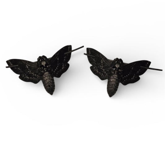 Taco: Mini Death Moth Hair Pins Black