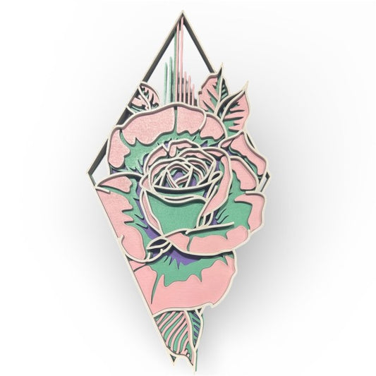 Taco: Pink & Mint Rose Layered Bois