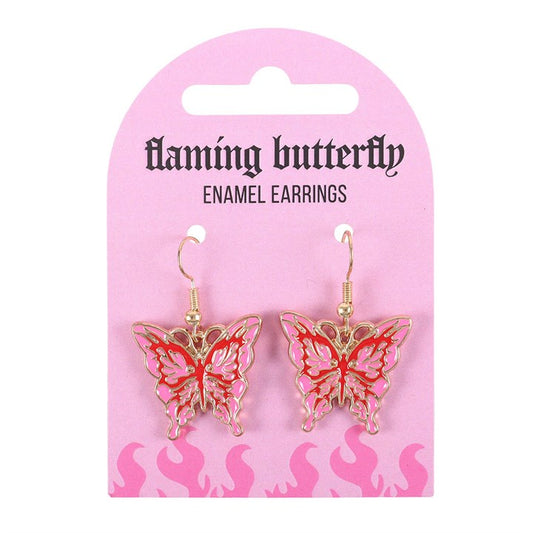 Something Different: Flaming Y2K Butterfly Earrings