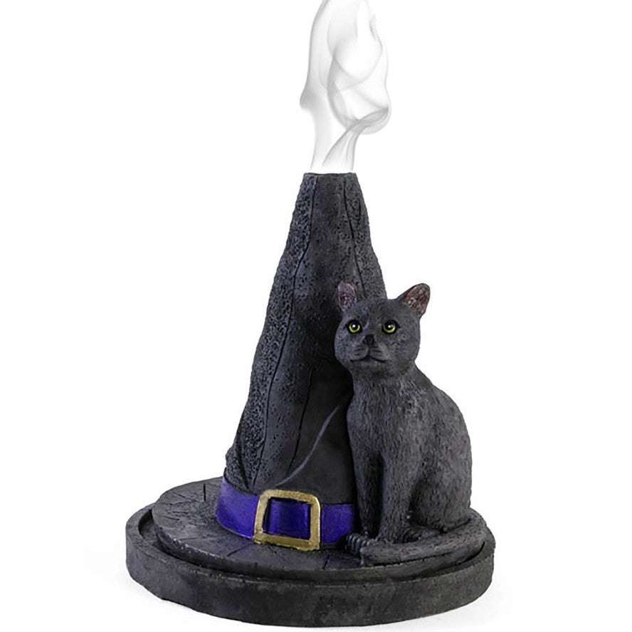 Something Different: Witch Hat with Cat Incense Cone Holder