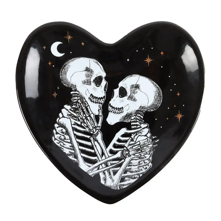 Something Different: Skeleton Couple Heart Trinket Dish