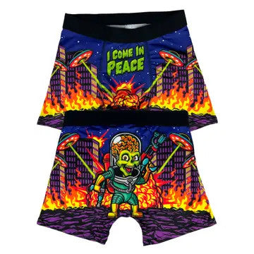 Harebrained: I Come In Peace Men's Boxer Briefs