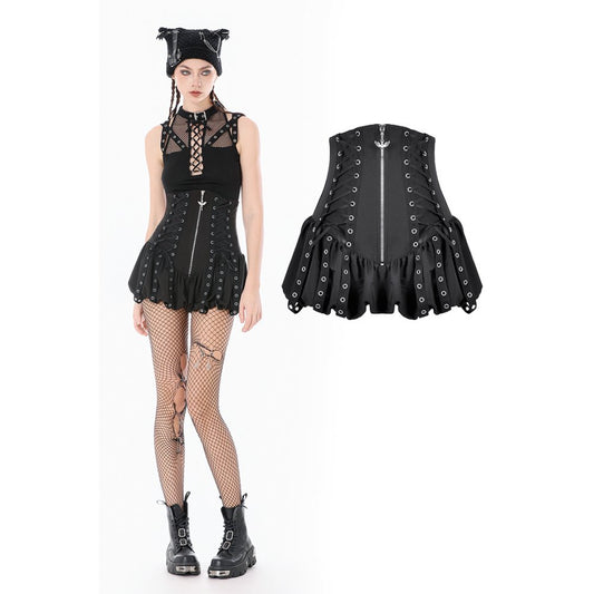 Dark In Love: Corseted Punk Balloon Shorts